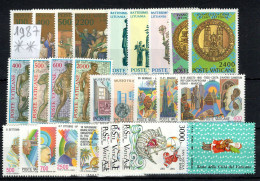 Vatican - Année Complète 1987 - YV 802 à 827 N** MNH Luxe , 26 Timbres - Full Years
