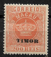 TIMOR 1884 Macau Postage Stamps Overprinted TIMOR P:13.5 MH (NP#72-P02-L6) - Timor