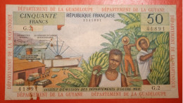 Banknote 50 Francs French Antilles(Guadeloupe, Martinique) - Otros – América