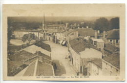 CPA (79 Deux Sèvres) - L'ABSIE - Vue Aérienne De La Rue De Niort En 1947 - L'Absie