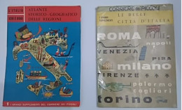 LOTTO N° 2 GRANDI SUPPLEMENTI DEL CORRIERE DEI PICCOLI LE BELLE CITTA' D'ITALIA - ATLANTE STORICO GEOGR. DELLE REGIONI - Autres & Non Classés