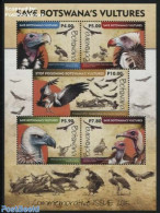 Botswana 2015 Vultures S/s, Mint NH, Nature - Birds - Birds Of Prey - Botswana (1966-...)