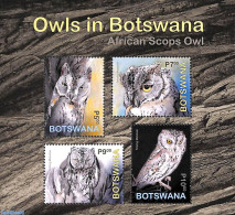 Botswana 2020 Owls S/s, Mint NH, Nature - Birds - Birds Of Prey - Owls - Botswana (1966-...)