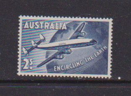 AUSTRALIA    1958   Inauguration  Of  World  Air  Service    2/-  Blue    MH - Mint Stamps