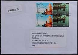 2004 Europe  € 0,65 X4 -  Priority Letter (2023) To Italy - Cartas & Documentos