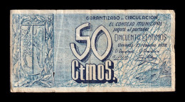 España Spain Billete Local Guerra Civil Vinaroz 50 Céntimos 1937 Bc F - Otros & Sin Clasificación