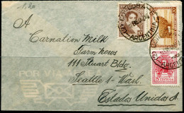 1948 Airmail Cover From Cordoba To Seattle Usa - See Scan For Details - Cartas & Documentos
