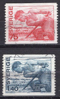 T0914 - SUEDE SWEDEN Yv N°783/84 - Used Stamps