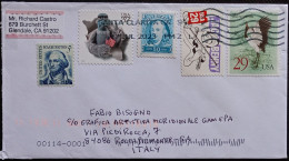 Santa Clarita 17 Jul 2023 - Used Stamps On Letter To Italy - Storia Postale