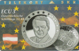 Denmark, P 051B, Ecu - Austria, Mint Only 1100 Issued, 2 Scans. - Dinamarca