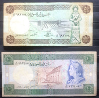SYRIA ,SYRIE, 50 + 100 Pound  Issue (1990/91 ) ,VG. - Syria