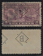 USA United States 1908/1954 Stamp With Perfin B Into A Diamond By The Barrett Company Lochung Perfore - Perforados