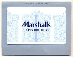 Marshalls, U.S.A., Carte Cadeau Pour Collection, Sans Valeur, # Marshalls-78a - Tarjetas De Fidelización Y De Regalo