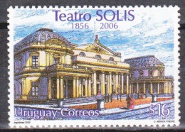 2006 URUGUAY MNH Yv 2267 Teatro Solis 150 Years Theatre Theater - Uruguay