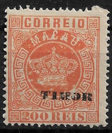 TIMOR 1884 Macau Postage Stamps Overprinted TIMOR P:13.5 MH (NP#72-P02-L8) - Timor