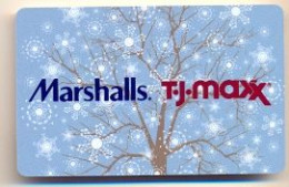 Marshalls / T-J-Maxx, U.S.A., Carte Cadeau Pour Collection, Sans Valeur, # Marshalls-80 - Tarjetas De Fidelización Y De Regalo