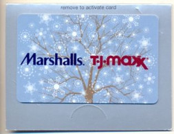 Marshalls / T-J-Maxx, U.S.A., Carte Cadeau Pour Collection, Sans Valeur, # Marshalls-80a - Tarjetas De Fidelización Y De Regalo