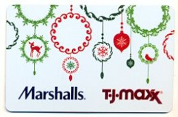 Marshalls / T-J-Maxx, U.S.A., Carte Cadeau Pour Collection, Sans Valeur, # Marshalls-81 - Cartes De Fidélité Et Cadeau