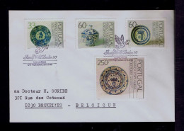 Gc8371 PORTUGAL "Stamp World London'90" -SPECIAL Pmk) Faiance Porcelain Arts Costumes Cultures Mailed Londres »Bruxelles - Porselein