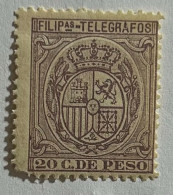 1894-1895. FILIPINAS TELEGRAFOS. Edifil Nº 53. Nuevo Con Fijasellos * - Philipines