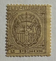 1892.- FILIPINAS TELEGRAFOS. Edifil Nº 45. Nuevo Con Fijasellos * - Philippinen