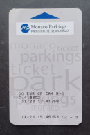 TICKET BIGLIETTO PARKING PRINCIPATO DI MONACO - Europe