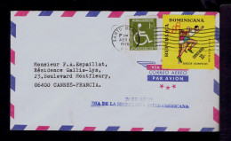 Gc8373 Rep. DOMINICANA Olympic Games MUNICH1972 Athletics Santé Health Handicaps Re-habilitación Mailed Cannes - Handicap