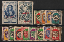 ALGERIE - Année Complète 1947 - N°YT. 253 à 266 - Complet - 14 Valeurs - Neuf Luxe ** / MNH / Postfrisch - Full Years