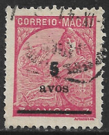 Macao Macau – 1940 Padrões Surcharged 5 Avos Over 7 Avos Used Stamp - Ongebruikt