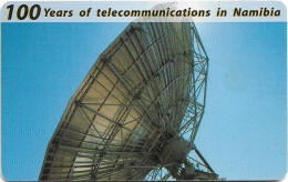 Namibia - Telecom Namibia - 100 Years Telecom, Satellite Dish, 1999, 10$, Used - Namibia