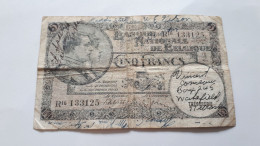 BELGIQUE RARE BILLET DE 5 FRANCS 1938 07-05-38 P-108a.28 AVEC SIGNATURES DE SOLDATS AMERICAINS A IDENTIFIER ! - 5 Francos