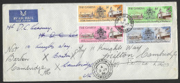 00467/ The Gambia 1966 Cover Full Set 150th Anniversary Of The Founding Of Bathurst - Gambia (1965-...)