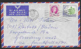 00468/ Rhodesia & Nyasaland 1960 Air Mail Cover To Germany - Rhodesia & Nyasaland (1954-1963)