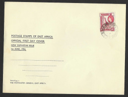 00469/ KUT. 1954 First Day Cover FDC 10c New Definitive Issue - Kenya, Ouganda & Tanganyika