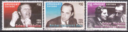 2006 URUGUAY New And Used Yv 2269/71 Politicians Politics Michelini - Gutierrez Ruiz - Uruguay