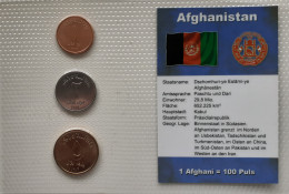 Afghanistan 1, 2, 5 Afghanis 2004-SH1383, Set 3, Unc Sealed - Afganistán