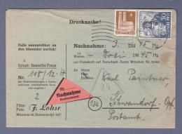 Bizone Nachnahme - Film-Foto F. Lohse - München 16.1.50 --> Schwandorf (HTTNGR-025) - Cartas & Documentos