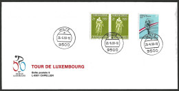 Lettre Tour De Luxembourg 1990 - Cachet Wiltz - Privados