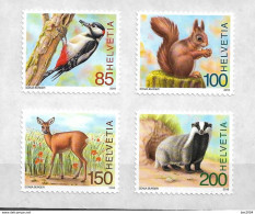 2018 Schweiz Mi. 2527-30 **MNH  Tier Des Waldes - Nuovi