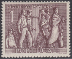 00482/ Portugal 1951 Sg1055 1e Brown M/MINT 25th Anniversary Of National Revolution Cv £15 - Nuovi