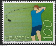 2018 Schweiz Mi. 2543**MNH   Sportarten: Hornussen - Unused Stamps