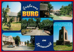 72655762 Burg Spreewald Kirche Hafen Bismarckturm Burg Spreewald - Burg (Spreewald)