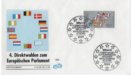 Germany Deutschland 1994 FDC 4.Direktwahlen Zum Europaischer Parlament, European Parliament, Canceled In Berlin - 1991-2000