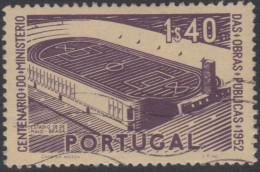 00487/ Portugal 1952 Sg1072 1.40e Lilac On Stone Fine Used Ministry Of Public Works Cv £7 - Ungebraucht