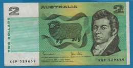 AUSTRALIA 2 DOLLARS (1974-1985) # KGP529659 P# 43d Signatures: Johnston & Stone - 1974-94 Australia Reserve Bank