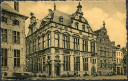 SINT NIKLAAS  1952 Kaart Naar Antwerpen - De Post - La Poste - Mensen Op De Stoep - Sint-Niklaas