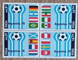 Pérou - YT N°635 à 638 - Coupe Du Monde De Football En Argentine - 1978 - Neuf - Pérou