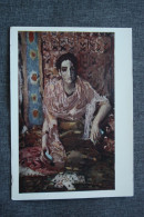 Old USSR Postcard - Wrubel "Fortune Teller"  Gipsy (gypsy) - Romani - Old Pc 1962 - RARE! Playing Cards - Spielkarten