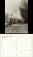 Göhren (Rügen) Schmalspurbahn Putbus- Abfahrbereiter Personenzug, Bahnhof 1984 - Goehren