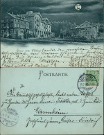 Ansichtskarte Bühl (Baden) Plättig Mondscheinlitho - Kurhaus 1898 - Bühl